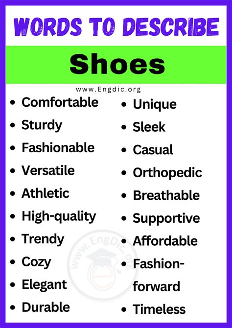 how to describe sneakers.